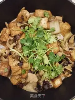 Make Chicken leg mushroom tofu step 14