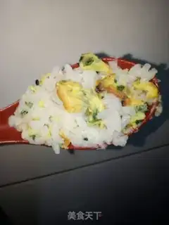 Make Pumpkin egg rice step 5