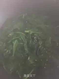 Make The cashew nut spinach tower step 2