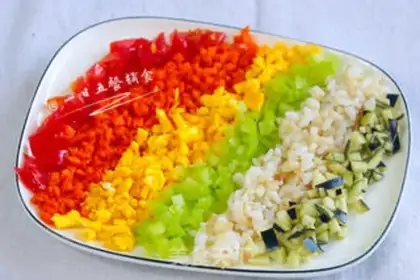 Make Rainbow vegetables step 4