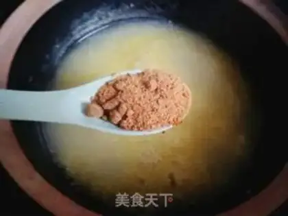 Make Red sugar porridge step 3