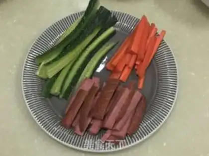 Make Purple rolls step 1