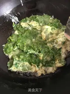 Make Celery leaves and eggs step 7