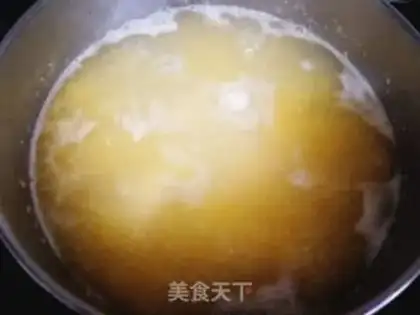 Make Potato pumpkin corn congee step 4