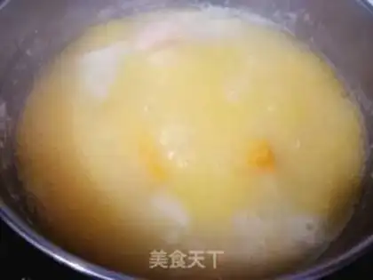Make Potato pumpkin corn congee step 7