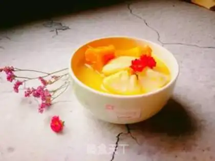 Make Potato pumpkin corn congee step 9