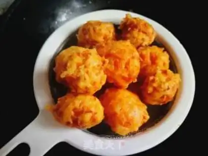 Make Blow up carrot balls step 10