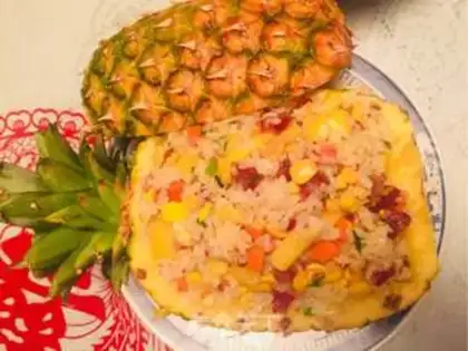 Make Pineapple rice step 6