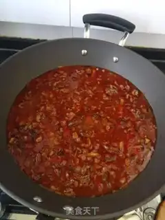 Make Spicy mushroom beef sauce step 8