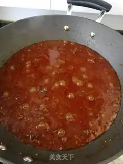 Make Spicy mushroom beef sauce step 12