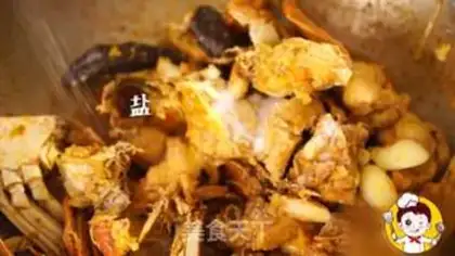 Make Seafood chicken crabs step 7