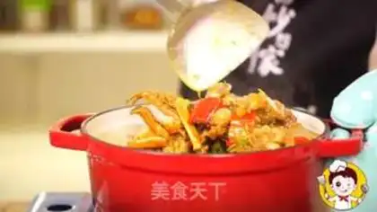 Make Seafood chicken crabs step 14