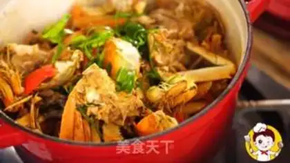 Make Seafood chicken crabs step 15