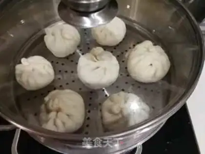 Make Tofu fan pork bun step 23