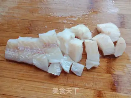 Make Cod pork balls step 1