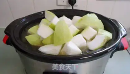 Make Sea-belt melon rice soup step 6