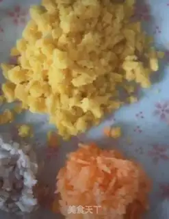 Make Steam rice balls step 1