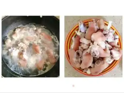 Make Pig-foot ginger step 1