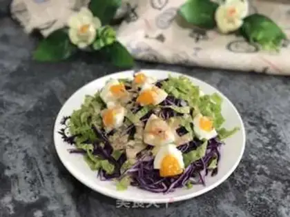 Make A purple egg egg salad step 5
