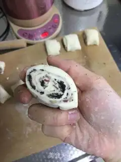 Make Red bean black sesame step 6