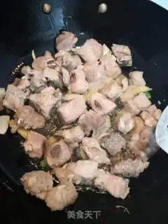 Make Steakbone tea and mushrooms step 3