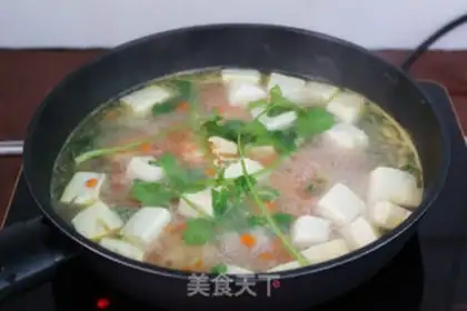 Make Shrimp tofu soup step 8