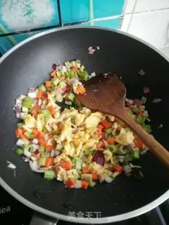 Make Five-colored rice step 2