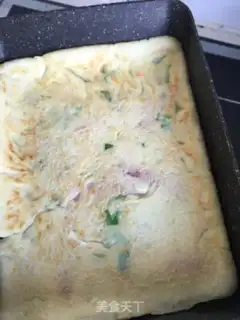 Make Ham onion omelet step 8