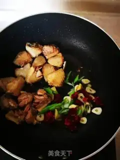 Make The chicken wings burn the beans step 5