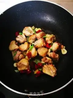 Make The chicken wings burn the beans step 6