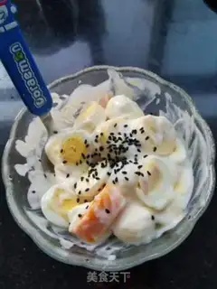 Make Mango banana egg salad step 4