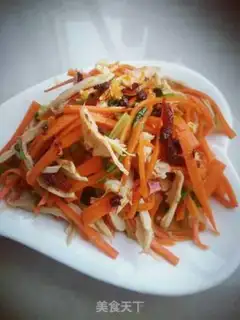 Make Carrot with chicken chest step 4