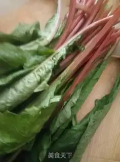 Make Garlic spinach step 1