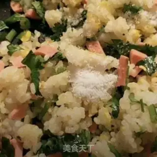 Make Ham eggs and rice step 3