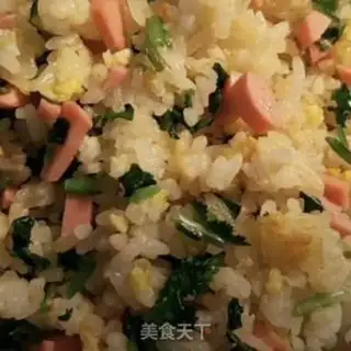Make Ham eggs and rice step 4