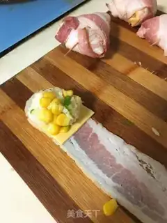 Make Bacon cheese tacos step 3