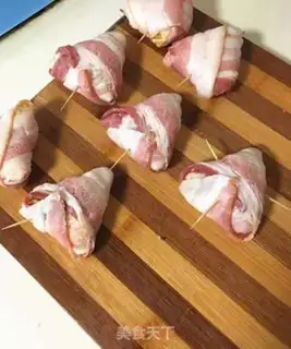 Make Bacon cheese tacos step 4