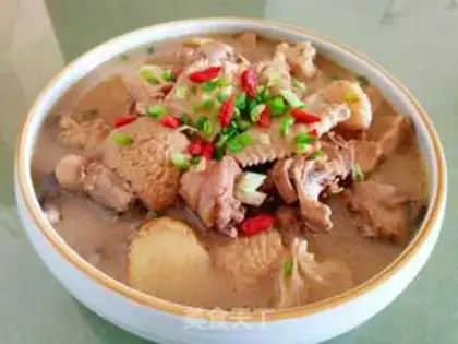 Make Monkey mushroom chicken stew step 2