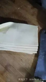 Make Clear the tofu skin step 0