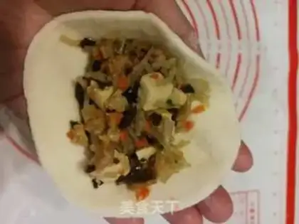 Make Tofu fan pork bun step 21
