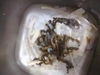 Make The pickles are greasy step 0
