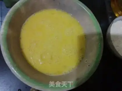 Make Cream eggs and shrimp dumplings step 1