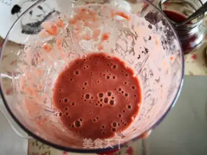 Make Cherry mousse step 1