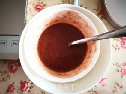 Make Cherry mousse step 2