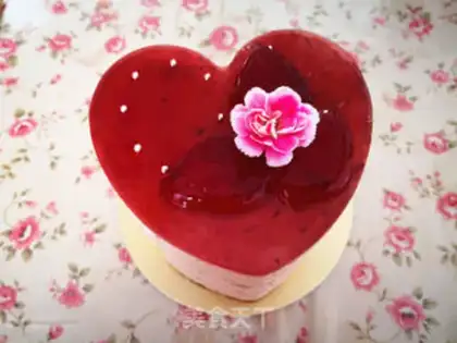 Make Cherry mousse step 13