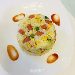 Make Quillow ham and egg fried rice step 5