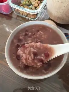 Make Red bean date congee step 3