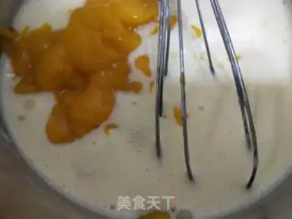 Make Homemade mango ice cream step 7