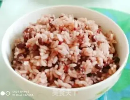Make Red bean rice step 1