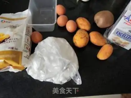 Make Mango box cake step 0